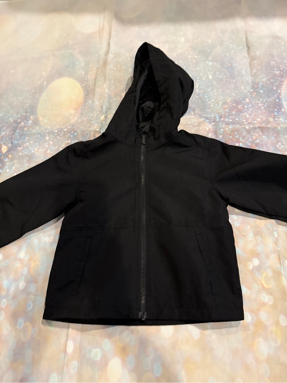 Old Navy Black Hooded Kids Raincoat 2T